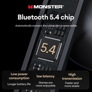 ♞,♘Monster XKT20 Bluetooth Earphone HIFI Sound Quality Smart Touch Strong Endurance Bluetooth 5.4