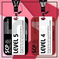 SCP>Student card holder/bus card sleeve/access card sleeve/work permit/ID card holder and lanyard