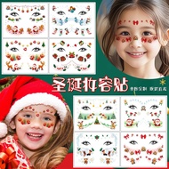Arrival The Next Day Source Children Christmas Face Stickers High-End Cute Cartoon New Year Makeup T