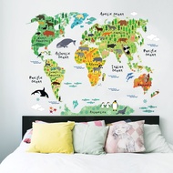 Reliza Wall Sticker Map Of The World Ocean World Map Wall Sticker LDR037