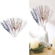 Top Pack of 10 Realistic Artificial Flower Stems Faux Dried Twigs Glittering Picks Twigs for Christm
