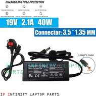 Sony 2.1A 3.5*1.35MM Vaio E15 VJE151G11W Toshiba Dynabook C40-H Laptop Charger Ac Adapter