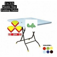 3x3 3V Folding table meja lipat plastic table  study table square table outdoor table MEJA MAMAK