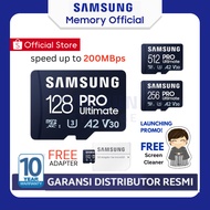 Samsung MicroSD PRO Ultimate 128GB 256GB 512GB Micro SD SDXC Memory Card 128 256 512GB Memory Card+Free Adapter - 128GB