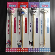 [Ear Pick] Sanrio Ear Pick 3D Mascot Head Real Bamboo Kitty Melody Kuromi Cinnamon