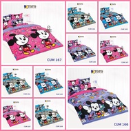 TOTO Bed Sheet (Including Duvet) 3.5/5/6 Feet Cuties Mickey Mouse Authentic CUM164 CUM165 CUM166