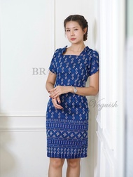 เดรสลิลลี่ลายขอ BR Voguish