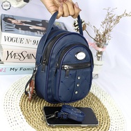 Luna Aura Tas Ransel Mini Wanita Mutiara 3 Ruang Tas 3in1 Slingbag Wanita Korea Tas ootd Kekinian