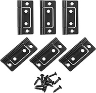 QUARKZMAN Pack of 6 51 x 25 x 1.2 mm Hinges Folding Door Hinges Non-Mortar Silent Folding Door Hinge