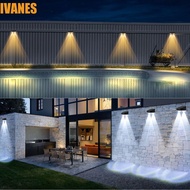 IVANES RGB Wall Light, Waterproof Gradient Glow Solar Wall Light, Facade Lighting High-Efficiency So