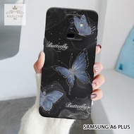 HP Samsung A6 Plus Case - Rajacase - Samsung A6 Plus casing - Butterfly case Motif - Cellphone prote