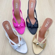 Ladies heels satin 3inch