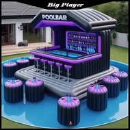 Seat Pool Inflatable Bar Backyard Inflatable Floating Pool Bar Newly Designed Inflatable Pool Bar
