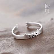 FAST SHIP>Simple Couple Rings Korean Style Temperament Joint Rings Cute Cat Tail Rings*Hot Selling