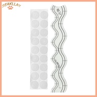 SC 4Inch Acrylic Quilting Rulers Wavy Quilting Patchwork Templates Ruler For Sewing Multipurpose Qui