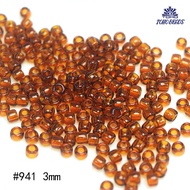 Xinxin DIY Import Toho Dongbao Bead 941 Deep Amber Beads 3mm Beaded Weave Scattered Beads 8/0/Brown