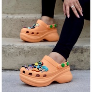 CleranceSize37: Women Crocs 5.5CM Heel Shoes Crocs Women Crocs Sandal Kasut Heel Crocs Perempuan