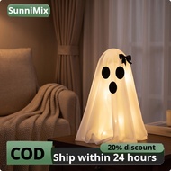 Sunnimix Halloween Standing Ghost Figure Festive Ghost with Hat Seasonal Ghosts with Witch Hats Trad