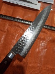 日本關市 月光作 35層大馬士革花紋 椎目 VG10 215mm 牛刀