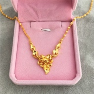 Vietnam gold necklace female gold rose gold necklace Euro simulation thick Gold Wedding Necklace lon