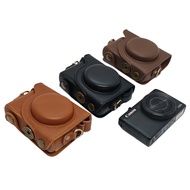 G9XII Full Body Camera Bag with Strap for Canon G9X G9X II G9X2 PU Leather Cover For Canon S100 S110