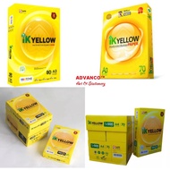 IK YELLOW PAPER (AVAILABLE IN A4 | A3 / 70GSM | 80GSM) 1 BOX