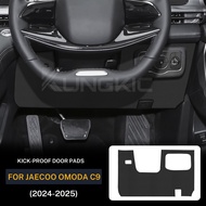 For Jaecoo Omoda C9 2024 2025 PU Leather Driver's Seat Kick Protection Pad Anti-Dirt Mat Interior Ac