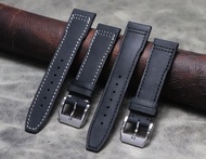 2023 ❖♟№ XIN-C时尚4 Handmade Mark Botao outdoor mountaineering watch 22mm21mm20mm ground black first layer genuine leather strap