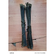 20 second black stainless steel bmx bicycle spokes