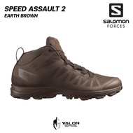 Salomon - Speed Assault 2 [Earth Brown] รองเท้าผู้ชาย รองเท้าตำรวจ ทหาร บูทเดินป่า น้ำหนักเบา