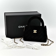 Chanel mini kelly velvet