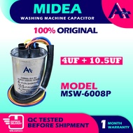 MSW-6008P MIDEA 4UF+10.5UF 3UF+9UF 2IN1 Washing Machine Spin & Wash Capacitor Kapasitor Mesin Basuh