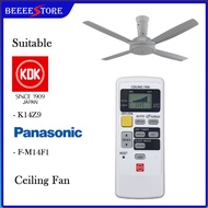 Oem Panasonic KDK Ceiling Fan Remote Control Replacement for K15Y6 F-M15E6 / K14Z9 F-M14F1