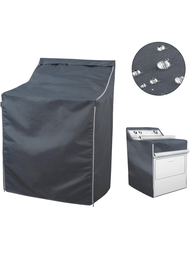 頂載式洗衣機/烘乾機罩-防水、防塵、防曬,w29”d28”h43”適用於市售大部分洗衣機/烘乾機