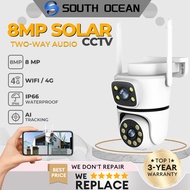 South Ocean 8MP V380 Pro Outdoor Waterproof CCTV Camera WiFi Dual Lens with Screen Night Vision