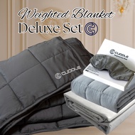 Cuddle™ Deluxe Set - Cool 2.0 Bamboo Fiber Weighted Blanket & Duvet Cover Set & Weighted Lap Pad & W