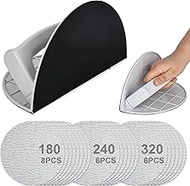 Multifunctional sanding tool for semicircular, angular, drywall, corner grinder with 10 sanding pape