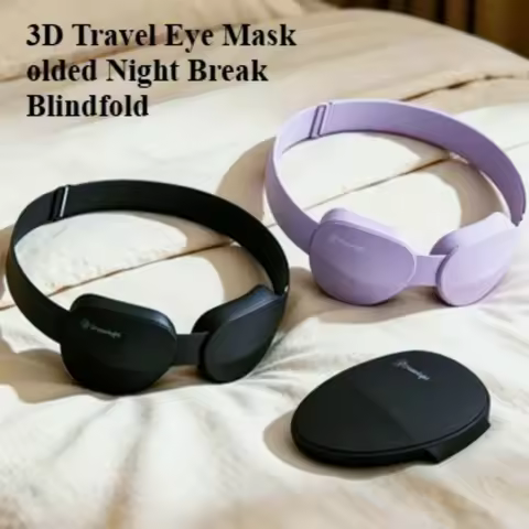 Dreamlight 3D Travel Eye Mask Sleep Blackout 3D Stereoscopic Aid Portable Adjustable Concave Molded 