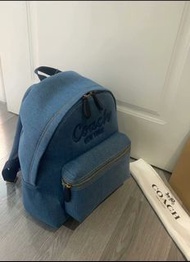 Coach 牛仔布背包