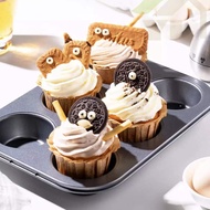 12/6 holes cake mold,baking pan,bakeware,carbon steel,baking round,kitchenware,cooking,non-stIck, Muffin Cup Bake ware 6 12 Grid Hole Cake Mold Round Egg Bake ware Non-stick Tool Steel Mold Biscuit Tray Kitchen Baking Tools