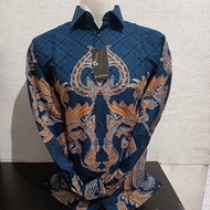 LONG SLEEVE SLIMFIT ALISAN Batik 10789 Blue/Gray