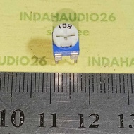 5PCS VR 103 trimpot WHITEbiru 10K variable resistor 10 KILO OHM MINI potentiometer 3 feet 10000 OHM 