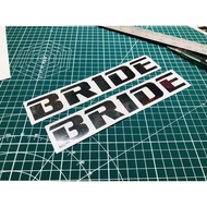 BRIDE RACING SEAT CAR STICKER
