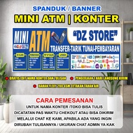 Credit Counter Banner MINI ATM Backdrop CASH STORE MINI ATM TRANSFER/ Cheap