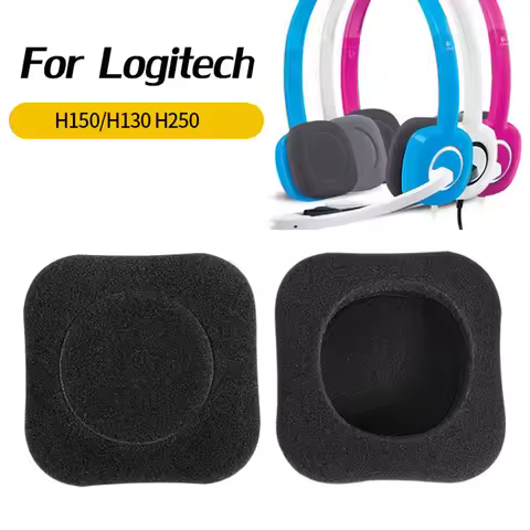 2pcs Ear Pads Foam Headphone Cushions Earpad For Logitech H150 H130 H250 H151 Breathable Soft Sponge