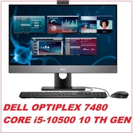 DELL OPTIPLEX 7480 AIO  CORE i5-10500 10TH GEN/ 8GB 0R 16GB RAM/ 512GB SSD/ 23.8" FULL HD LCD/WIN 11
