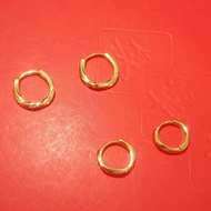 Subang Emas 916 / Anting-anting Emas 916 | Gold 916 Hoop Earring