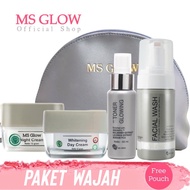 Ms GLOW FACIAL PACKAGE SERIES ACNE WHITENING LUMINOUS ULTIMATE FACIAL LIGHTENING CLEANSER MSGLOW ORI
