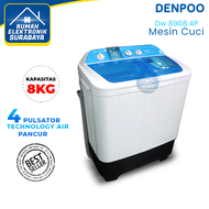 DENPOO MESIN CUCI 2 TABUNG DW 8908 ( 8KG )