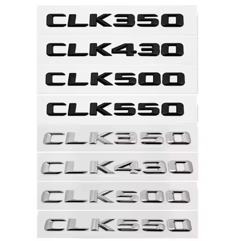 Old Style Metal ABS Car Emblem Sticker Tail Letter Badge for Mercedes Benz CLK Class CLK350 CLK430 C